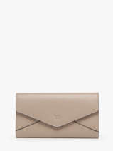 Portefeuille Enveloppe Leder Yves renard Beige enveloppe 29286