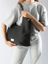 Schoudertas Muscari Woomen Zwart muscari WMUS04-vue-porte