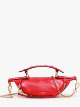 Cross Body Tas Xs Origami Leder Lancel Rood origami A12526