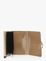 Kaarthouder Leder Secrid Beige pebble MPE-vue-porte