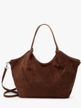 Schoudertas Velvet Caviar Leder Milano Bruin velvet caviar VC241110