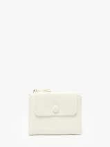 Portemonnee Met Kaarthouder Miniprix Wit grained 78COK865