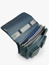 Boekentas Vintage North Cameleon Blauw vintage north CA41-vue-porte