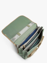 Boekentas Kinderen 3 Compartimenten Cameleon Groen vintage fantasy CA41-vue-porte