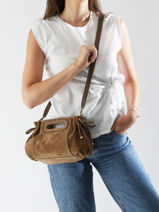 Cross Body Tas Folk Light Gerard darel Bruin folk light W405-vue-porte