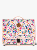 Boekentas 2 Compartimenten Cabaia Roze school M