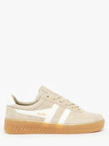 Sneakers Grandslam Uit Leder Gola Beige women CLA589
