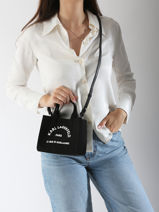 Cross Body Tas Rsg Katoen Karl lagerfeld Beige rsg A1W50118-vue-porte