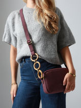 Cross Body Tas Heliconia Woomen Violet heliconia WHEL11-vue-porte