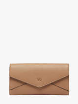 Portefeuille Enveloppe Leder Yves renard Beige enveloppe 29286