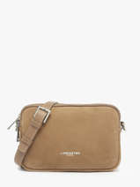 Cross Body Tas Suede Leder Lancaster Beige suede 65
