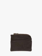 Portemonnee Cow Leder Basilic pepper Bruin cow BCOW99