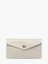 Portemonnee Leder Milano Beige caviar CA23113