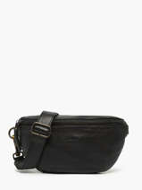 Heuptasje Cow Leder Basilic pepper Zwart cow BCOW55