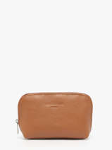 Portemonnee Leder Hexagona Beige confort 467389