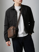 Cross Body Tas Joseph Leder Arthur & aston Bruin marco 7-vue-porte