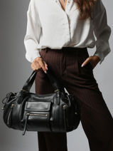 Schoudertas Icone Leder Gerard darel Zwart icone DCS30410-vue-porte