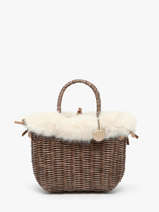 Handtas Doudou Le voyage en panier Beige doudou S