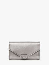 Portemonnee Etincelle Irisee Leder Etrier Zilver etincelle irisee EETI5018