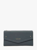 Portefeuille David jones Blauw saffiano P164