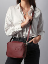 Cross Body Tas N City Leuven Leder Nathan baume Rood n city 7-vue-porte