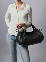 Schoudertas D Light Leder Gerard darel Zwart d light DCS01440-vue-porte