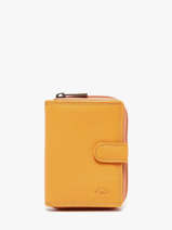 Portefeuille Marina Leder Katana Geel marina 753052