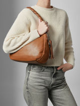 Schoudertas Morgane Francinel Bruin morgane 292522-vue-porte