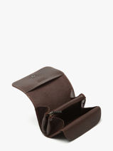 Portemonnee Oil Leder Etrier Bruin oil EOIL650-vue-porte