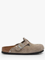 Slippers Uit Leder Birkenstock Bruin women 1030418