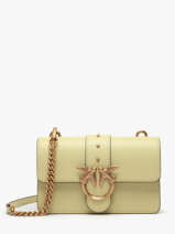 Cross Body Tas Love Bag Icon Leder Pinko Groen love bag icon A0F1