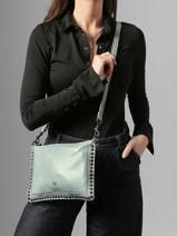 Cross Body Tas Heritage Leder Biba Blauw heritage POR2L-vue-porte