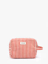 Toiletzak Tournelles Xl Striped Gerecycleerd Katoen Rivedroite Rood spring striped TOUXLSTR