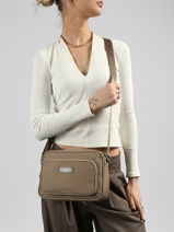 Cross Body Tas Basic Vita Nylon Lancaster Beige basic vita 77-vue-porte