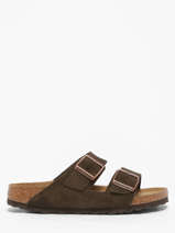 Slippers Uit Leder Birkenstock Bruin women 951313