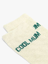 Damessokken Lurex Heart Pieces Beige socks women 17159116-vue-porte