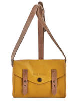 Cross Body Tas Mini Indispensable Leder Paul marius Geel vintage MINI