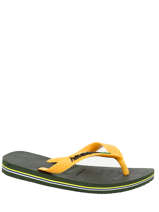 Teenslippers Brazil Logo Havaianas Groen sandales / nu-pieds 4110850B