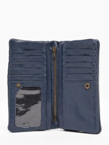 Portefeuille Cow Leder Basilic pepper Blauw cow BCOW96-vue-porte
