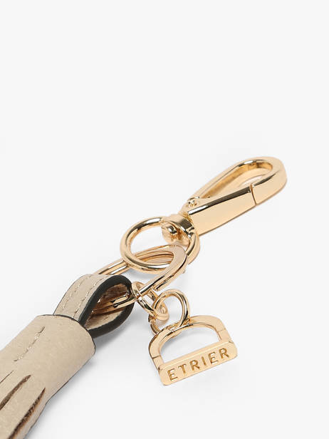 Sleutelhanger Tradition Leder Etrier Beige tradition ETRA903M ander zicht 1