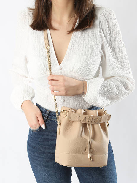 Bucket Bag S Ninon Leder Lancel Beige ninon A10922 ander zicht 1