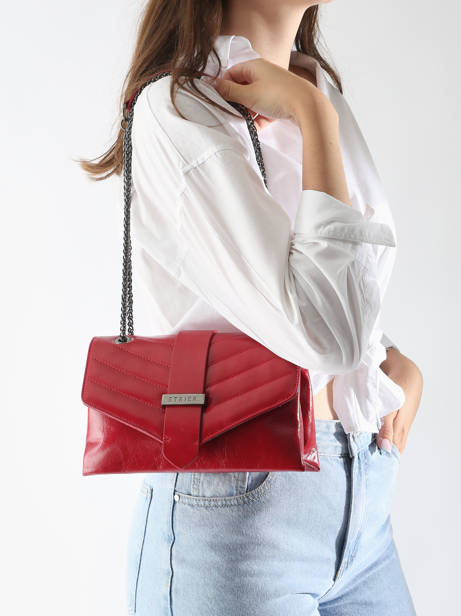 Cross Body Tas Jana Amour Leder Etrier Rood jana amour EJAM002T ander zicht 1