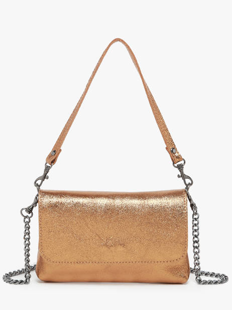 Cross Body Tas Nine Leder Milano Goud nine NI24063
