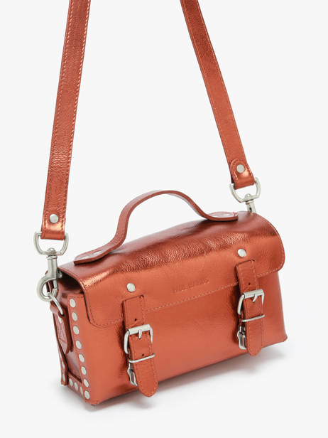 Cross Body Tas L'artisan Ginger Leder Paul marius Oranje ginger ARTISGIN ander zicht 2