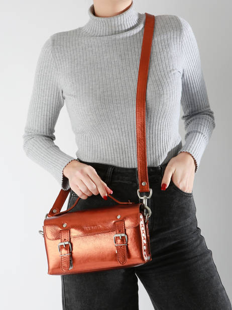 Cross Body Tas L'artisan Ginger Leder Paul marius Oranje ginger ARTISGIN ander zicht 1
