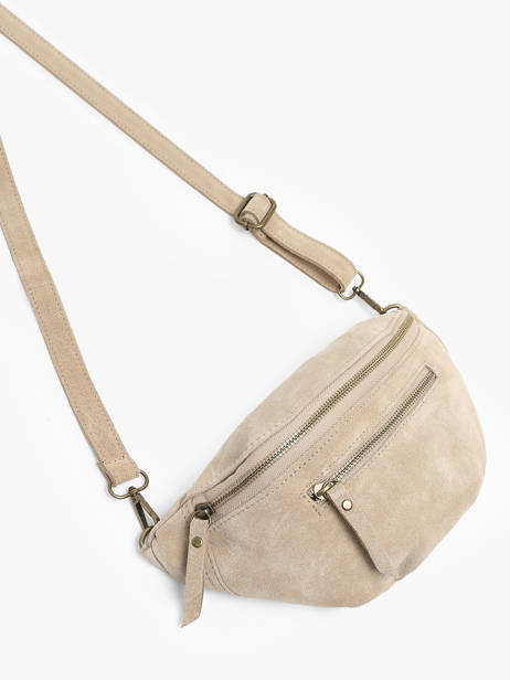 Heuptasje Milano Beige velvet VE24119 ander zicht 2