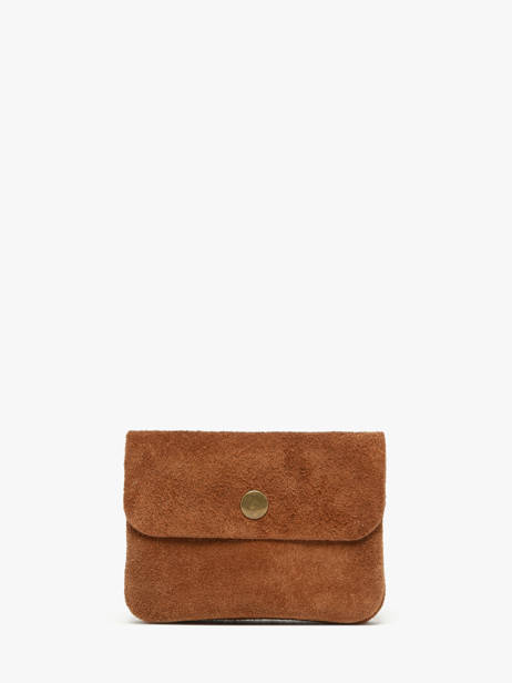 Portemonnee Leder Milano Bruin velvet VE23091