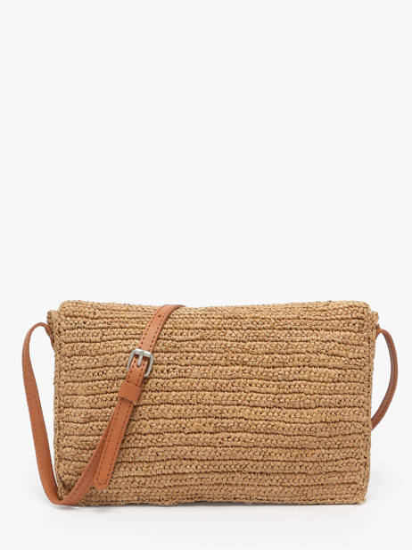 Cross Body Tas L'atelier Du Crochet Raphia Le voyage en panier Beige l'atelier du crochet AM768 ander zicht 4