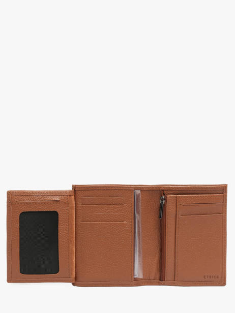 Portefeuille Met Portemonnee Leder Madras Etrier Bruin madras EMAD142 ander zicht 2