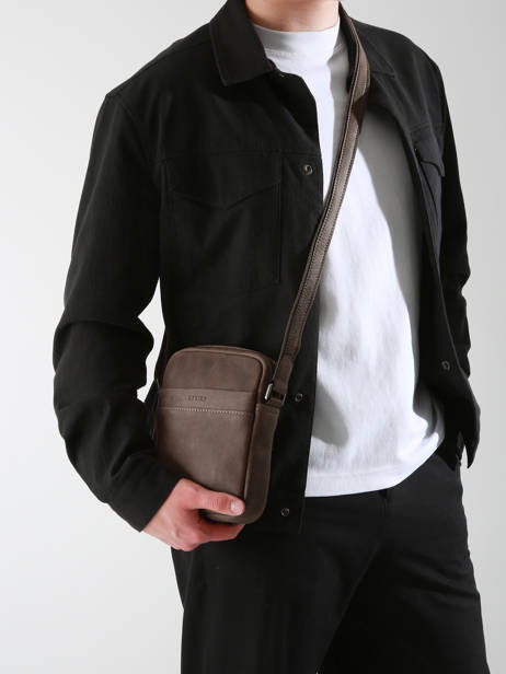 Cross Body Tas Spider Leder Etrier Bruin spider ESPI704S ander zicht 1